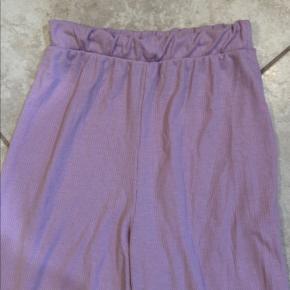 Dressed In LaLa Lex Ribbed Wide Leg Knit Pants S Purple - Picture 4 of 8